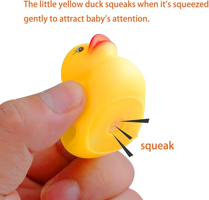 Rubber Ducks Bath Toys 50PCS Mini Ducks Bulk for Kids Baby Shower Decorations Birthday Party Favors Gift Classroom Summer Beach Pool Activity Carnival Game