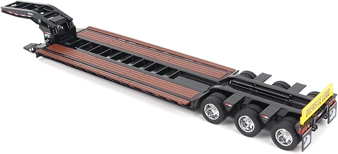 Diecast Masters 1/50 Trail King TK120 HDG Lowboy Trailer (Black Outrigger Version) 71137
