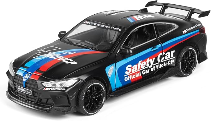 Toy Cars 1:32 M4 Diecast Cars - Light, Sound & Pull Back Function Model Cars- Zinc Alloy Car Model for Kids Who Love car Mechanics & Collecting Exotic Sports Car Toys (Matte Black)