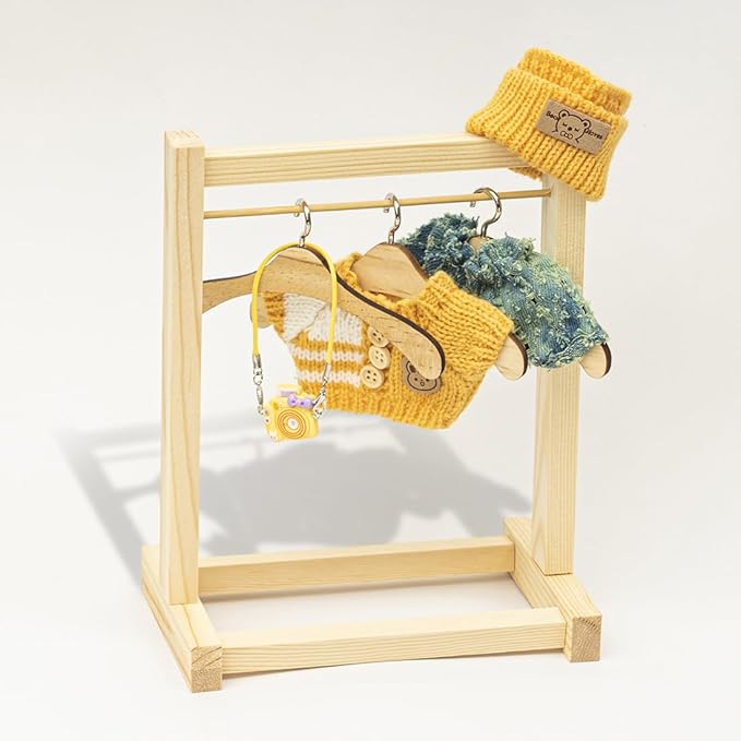 Clothes for Lububu 17cm Dolls(NO Doll) for Lububu Doll Outfits with Accessories Suit for Lububu Cute Stylish Dress Up Set Yellow