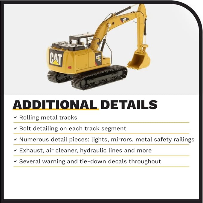 1:50 Caterpillar 320F Hydraulic Excavator – High Line Series by Diecast Masters - 85931