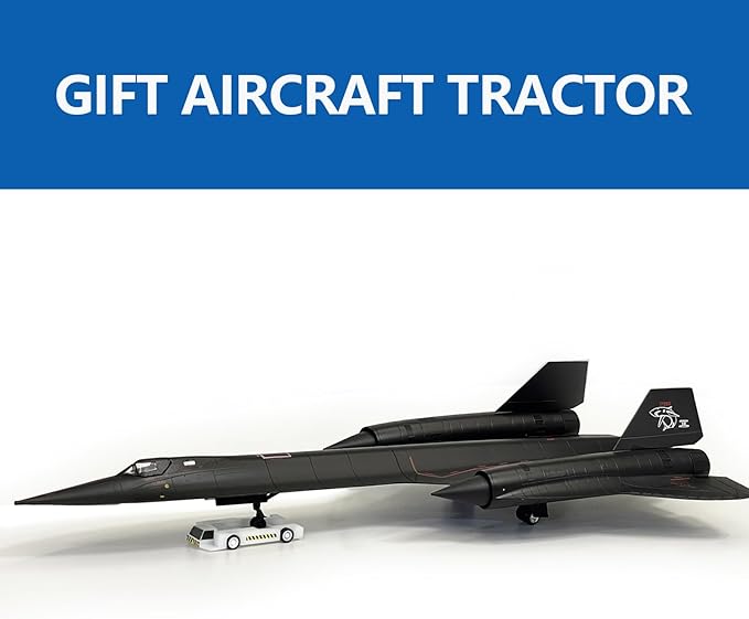 1/72 Scale SR71 Model - 17.9 Inch Length - Metal Military Aircraft Replica - Premium Gift and Collectible