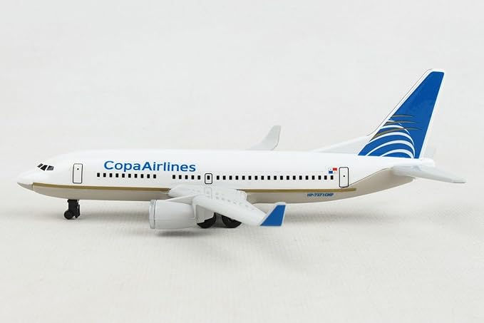 Daron Toy Airplane – Copa Airlines – Die-Cast Metal Model Airplane Toy with Plastic Parts and Rolling Wheels for Kids Ages 3+