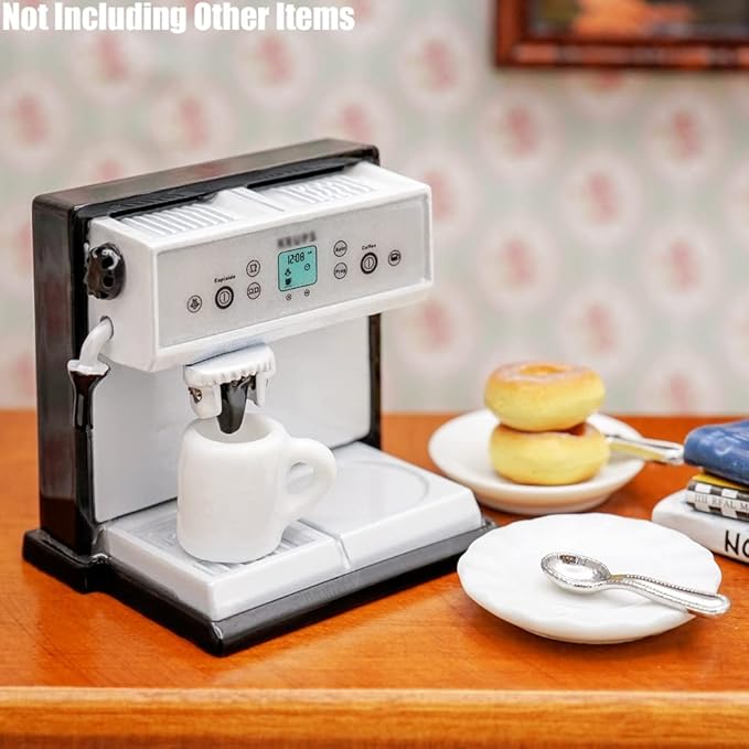 Odoria 1/12 Miniature Coffee Maker Dollhouse Decoration Accessories