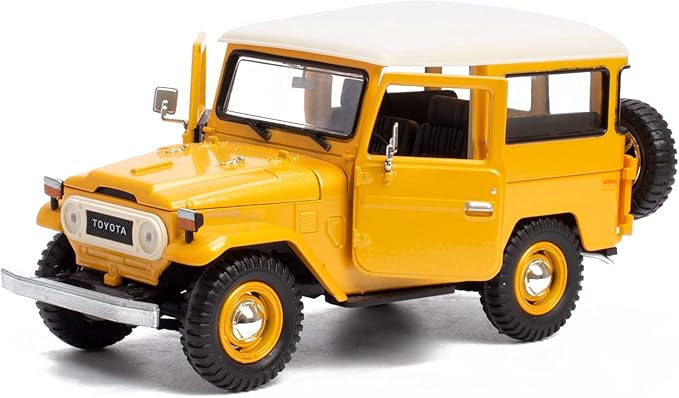 Motormax All Star Toys Exclusive Toyota Land Cruiser FJ40 Yellow 1/24 Diecast Model 79323 FJ40 J40