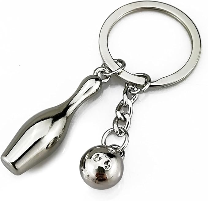 COSTOYFUN Mini Cute Soccer Keychain Bowling Tennis Baseball Keychain for Men Women Boys Girls Gift
