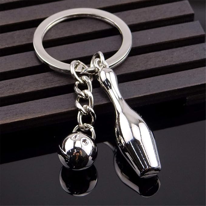 COSTOYFUN Mini Cute Soccer Keychain Bowling Tennis Baseball Keychain for Men Women Boys Girls Gift