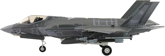 Hobby Master | 1:72 Scale Diecast Military Aircraft Replica | F-35A Husarz 3501, Polish Air Force, 2024 (w/Painted RAM Panels) | Model HA4444