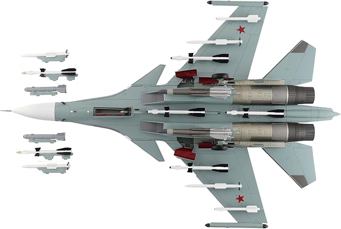 Hobby Master | 1:72 Scale Diecast Military Aircraft Replica | Su-30SM Red 57/RF-61768, Russian Air Force, 2018 | Model HA9512