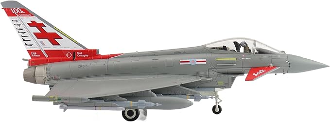 Hobby Master | 1:72 Scale Diecast Military Aircraft Replica | Eurofighter Typhoon ZK315, 41 Sqn., RAF Coningsby, 2015 | Model HA6624