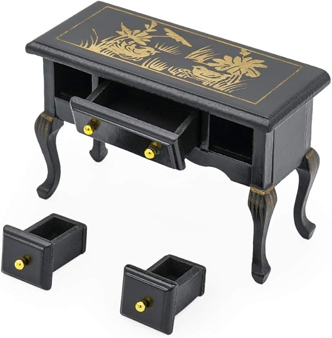 Odoria 1/12 Miniature Desk Dollhouse Furniture Accessories