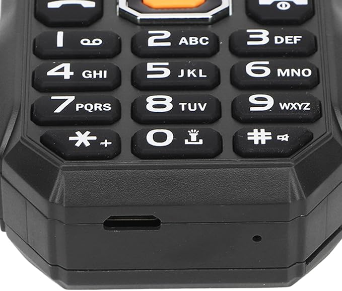 2G Unlocked Rugged Big Phone, Factory Unlocked Phone Seniors Cell Phone with 1.8in Screen BT Connection FM Radio 9 Family Number Large Speaker 5800mAh Batery for Seniors Kids