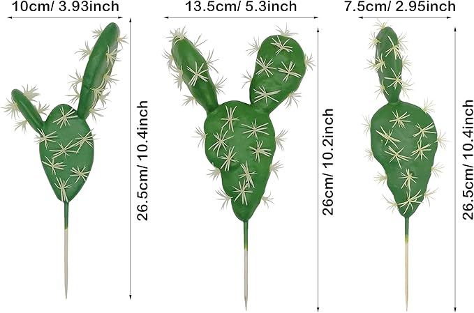 Woohome 9 PCS Artificial Succulents and Cactus Plants - Faux Cacti Decor for Decoration