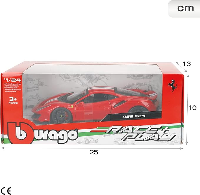 Bburago 1:24 R&P Ferrari 488 Pista - Red