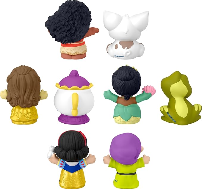 Fisher-Price Little People Toddler Toys Disney Princess Story Duos 8-Piece Figure Set for Pretend Play Kids Ages 18+ Months