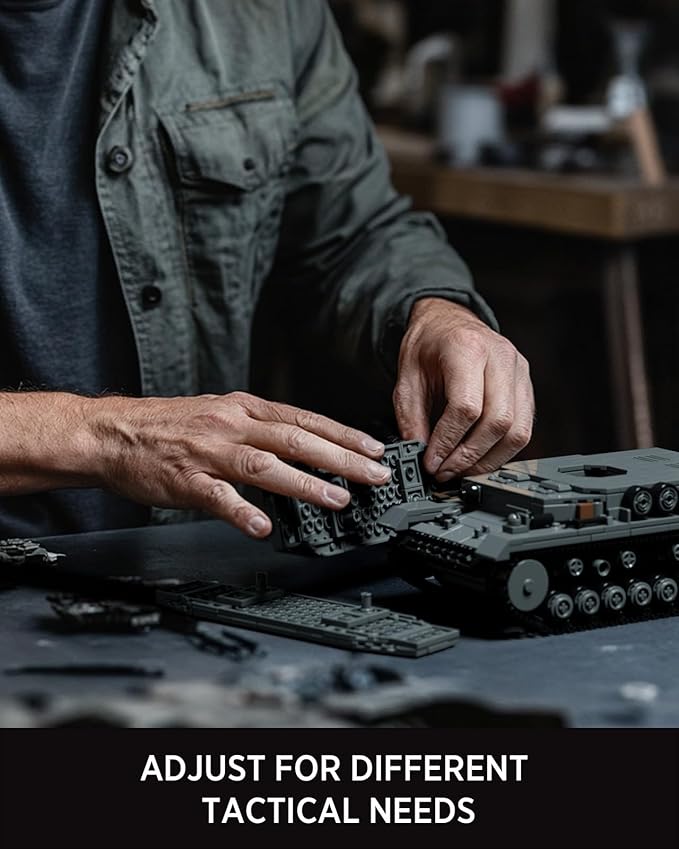 Nifeliz Panzer IV G Military Tank Building Set for Adults, WW2 Collectible German Pz.Kpfw. IV G Army Model Toy to Build and Display, Ideal Gift for Military Fans (1,006PCS, NF10312)