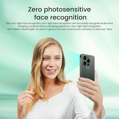16PROMA X Smartphone Unlocked Cell Phone,6.99" HD Screen Unlocked Phone,16+512GB Android 14 with 128GB Memory Card,Face ID/Dual SIM/5G/Fingerprint Button Unlock/Photos/GPS (Dreep Green, 16+512G)