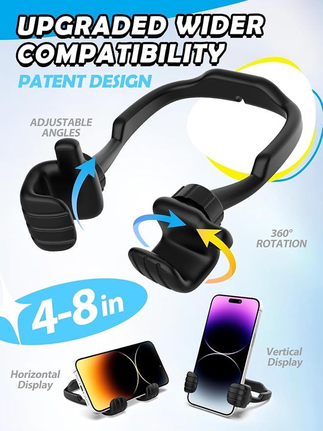 Stocking Stuffers Gifts for Teens Boys Girls Cell Phone Stand: Upgrade for Men Adults Kids Adjustable Lazy Thumbs Up Phone Holder for Desk Cool Gadgets Fun Gifts Ideas for Him Wife