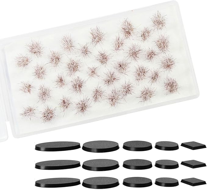 Miniature Vegetation Snowed Bushy Shrubs Tuft with Model Bases War Game DIY Railroad Terrain Scenery (A)