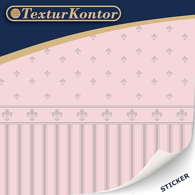 Lilibet 3 Sheets Self-Adhesive Wallpaper for Dollhouses - 1:12 Scale Classic & Victorian Wallpaper