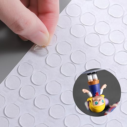 Adhesive Stick dots Two-Sided Sided Mounting Putty Stick Tack for Wall Hanging Crafts Balloons Festival Party Decorations,Clean Removable(0.4"*0.4"-300)