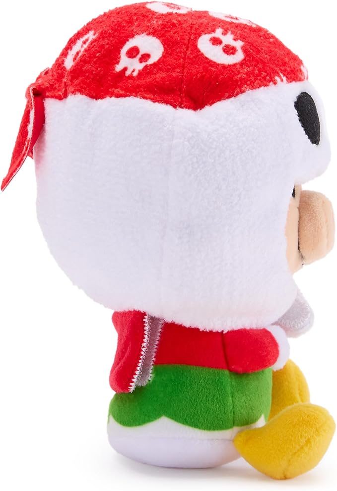 Disney Store Official Mini Mix-Its Plushies – Clarabelle Cow - Cute Stuffed Animals - Mix & Match Detachable Hats - Hook and Loop Strap - Plush Toys for Kids and Collectors, 7 Inch