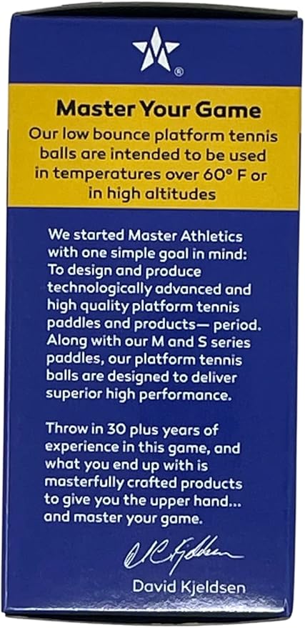 Master Athletics Low Bounce Platform Tennis Balls (Box of 2)