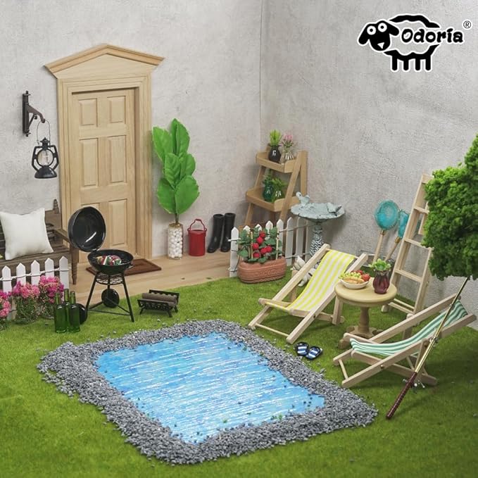Odoria Dollhouse Wicker Basket Miniature: 1/12 Scale Woven Bamboo Baskets Empty Fairy Garden Picnic for Food Egg Flower Fruit Vegetable - Mini Farm Country Rustic Kitchen Props 4 Pcs