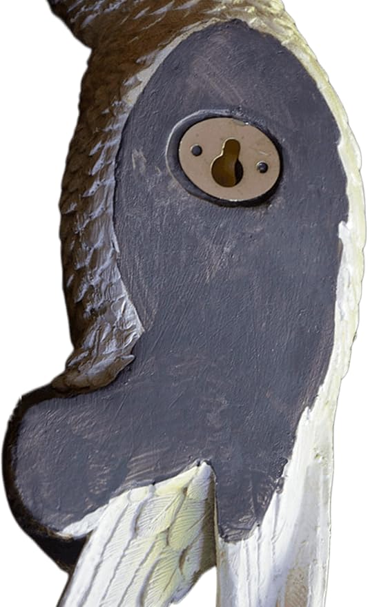 coolboy Hanging Parrot Bird Statues Decor,Tropical Real Resin Bird Figurines,Home Ornament Decor for Tiki Bar,Perfect for Yard Ornaments,Tree Decorations Outdoor,Patio,Lawn,Tree Trunk, Porch