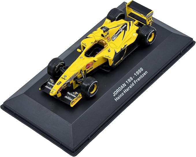 1:43 F1 Team Jordan 199-1999 Collection Formula 1 Race # Model Inspired by Heinz-Harald Frentzen Diecast Collectible Model