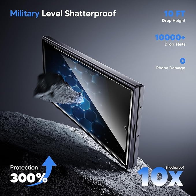 Hoerrye for Samsung Galaxy Z Fold 7 30° Privacy Screen Protector - [with Auto Align Frame Accessories] [2 Pack Inside Flexible TPU Film + 2 Pack Front Tempered Glass] No Creases,No Bubbles