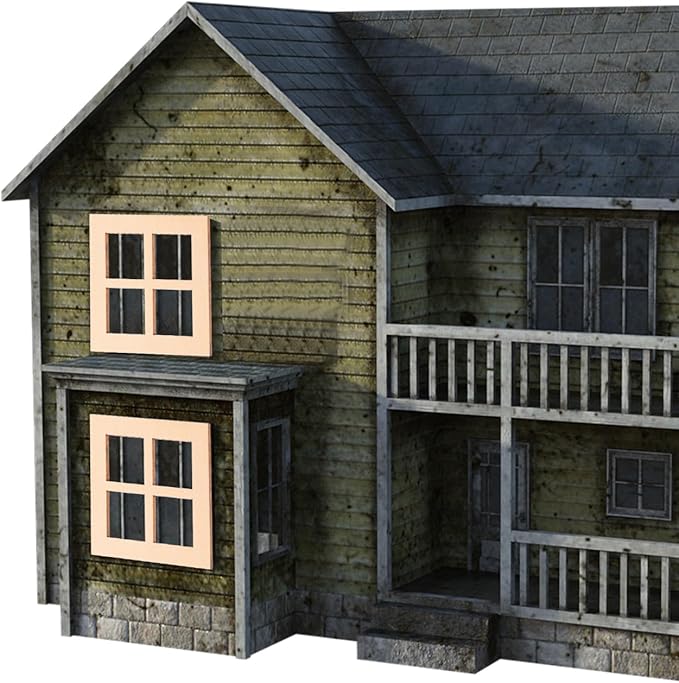 DOITOOL Dollhouse Wooden Windows 10PCS Square Miniature Window Frame Dollhouse Furniture Mini Window Tiny Wooden Window Models Dollhouse Accessories for Dolls Houses Decoration - 7cm