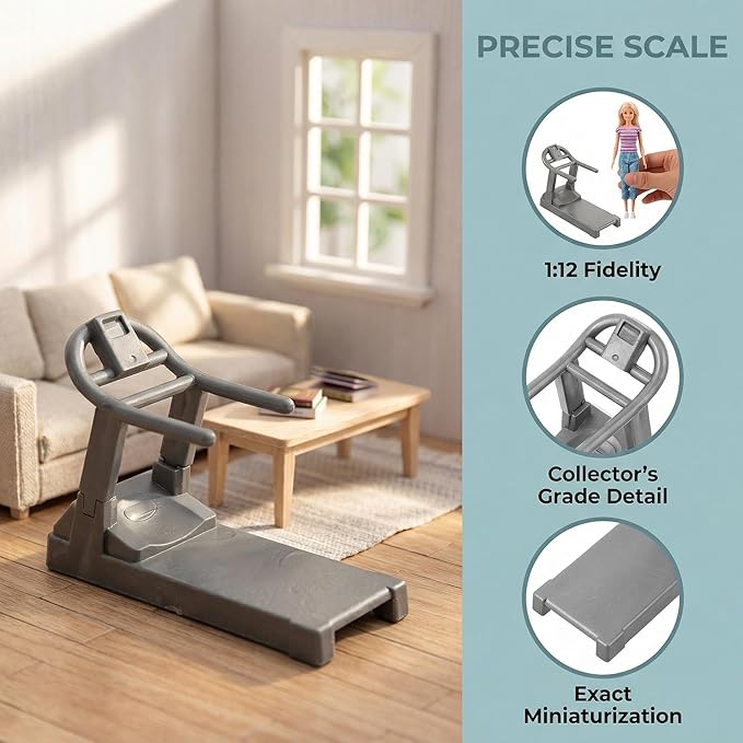 Totority Dollhouse Fitness Accessories Miniature Gym Equipment Mini Workout Equipment Decoration Miniature Sports Model for Dollhouse