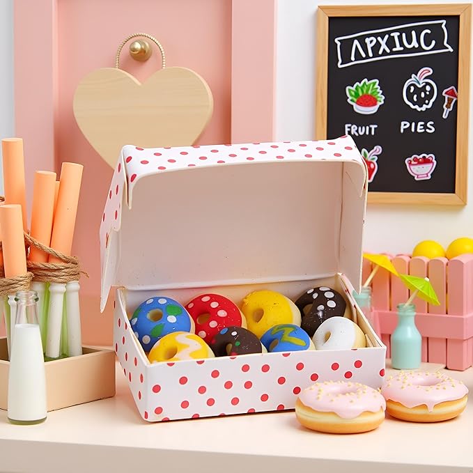 1Set 1/12 Miniature Donuts Dollhouse Decoration Accessories, DIY Micro Landscaping Decor