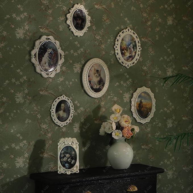 iLAND Dollhouse Wallpaper, Nice 1/12 Scale Accessories & 1/6 Scale Accessories for DIY Dollhouse Décor, 39 * 15.7 inch Beautiful Doll House Wall Paper w/Harmonious Proportions & Realistic Touch