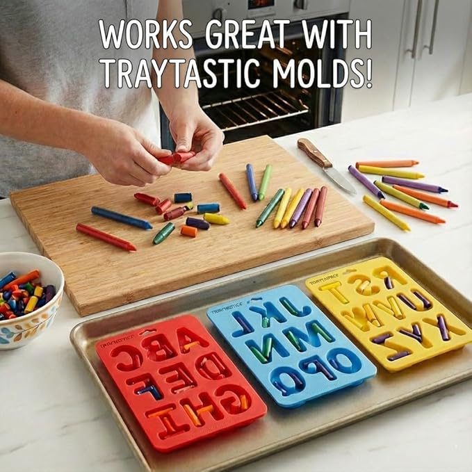 Craytastic! Bulk Unwrapped Crayons Pieces (Green) - Box of 144 Pieces = 48 Full Size for Crafting, Parties, Kids - Broken Crayons, Paperless - Safety Tested Compliant with ASTM D-4236
