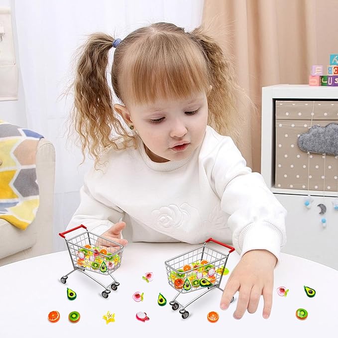 100 Pieces Mini Fruits for Dollhouse Miniatures Mini Food for Crafts Tiny Resin Things for Dollhouse Mini Kitchen Micro Landscaping Decoration