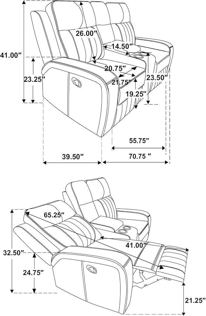 Coaster Home Furnishings Raelynn 3-Piece Upholstered Reclining Sofa Set Grey 603191-S3
