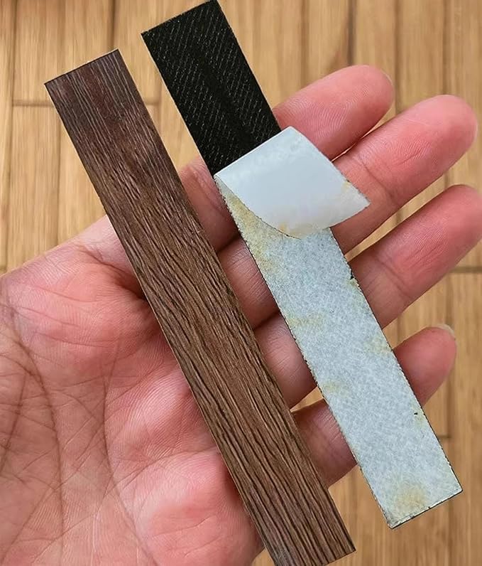Miniature Dollhouse Floor - 1/12 & 1/6 Scale, DIY Wooden Veneer (40PCS), White Oak Color