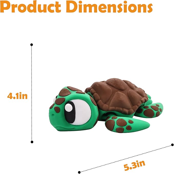 5.3 inches 3D Printed Animal Figurines, Articulated Fidget Toys, Flexible Zoo Themed Desk Decor, Gifts, Office Display, Collectible Miniature Animals for Boys and Girls