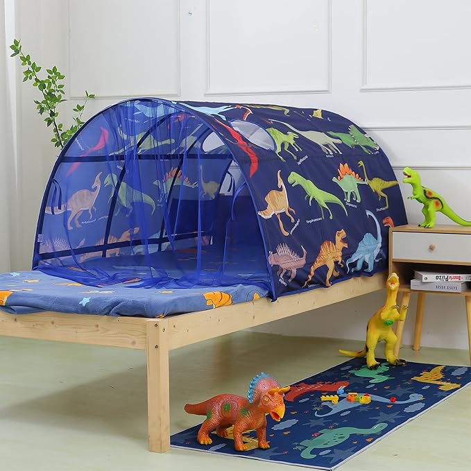 Bed Tent for Kids Lucky Castle Bed Tent Foldable Game House for Children Play Tents for Girls Boys Sleeping Canopy Playhouse