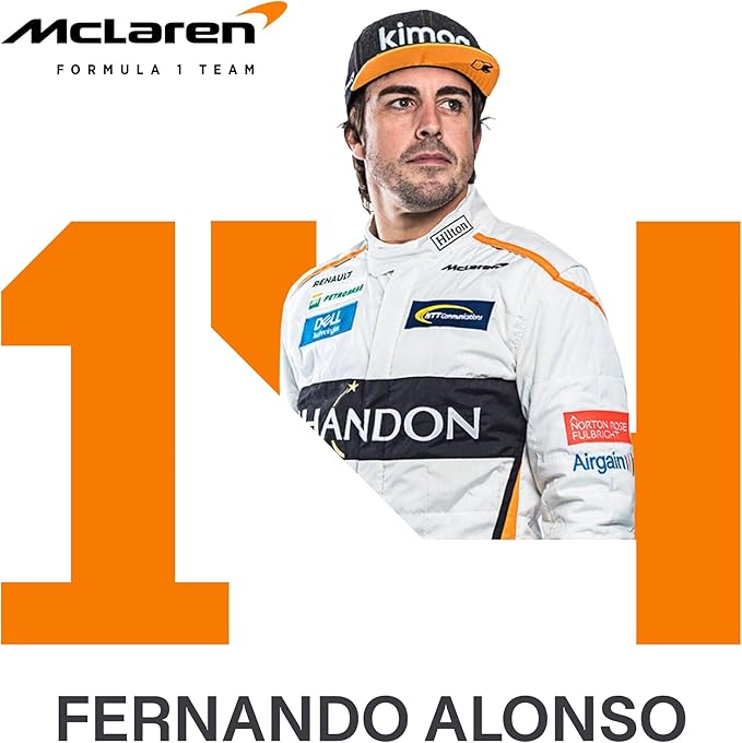 1:43 F1 Team MCL33-2018 Collection Formula 1 Race # Model Inspired by Fernando Alonso Diecast Collectible Model