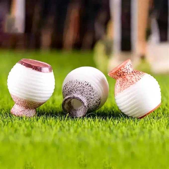 6Pcs Mini Bud Vases - Tiny Resin Flower Vases, Micro Landscape DIY Decor, Moss Succulent Ornaments, Fairy Garden Accessories, Home Tabletop Decoration, Gift for Plant Lovers