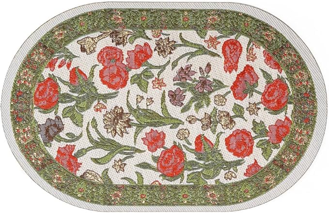 Odoria 1/12 Miniature Rugs and Carpet Dollhouse Decoration Accessories, Green