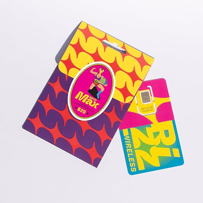 Rizz Wireless RZTO Max $25 30-Day Unlimited Mobile Data Plan | Unlimited Data Talk & Text | Get up to $50 Discounts on Hotels Every Month