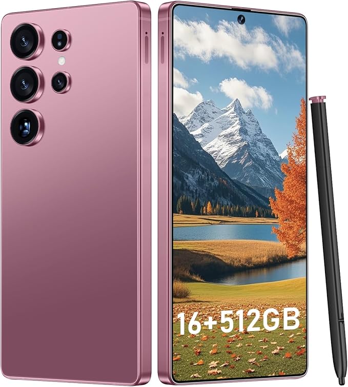 OEJBK I25 Ultra: Powerhouse 16GB/512GB, 2-Day 7000mAh Battery, Huge 6.99" Android 14 Phone w/Built-in Stylus - Your All-in-One Device The Superior Choice (Cyan)