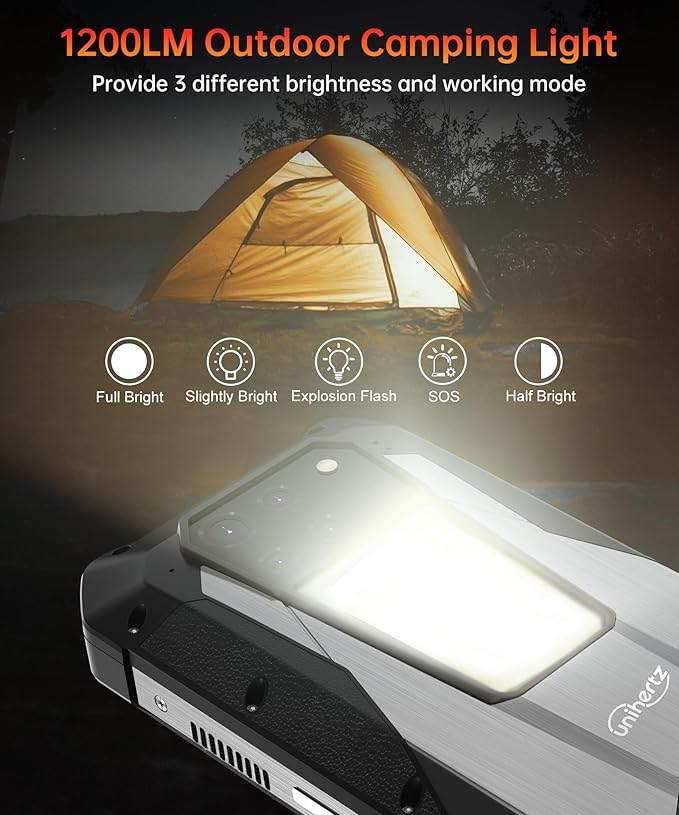8849PRO Tank 3 Pro Rugged Smartphone, Android 14 5G Cell Phone with Projector, 32GB RAM+512GB ROM, 6.79" Waterproof Outdoor Mobile Phones Unlocked, 23800mAh/OTG/GPS(Support T-Mobile&Verizon Only)