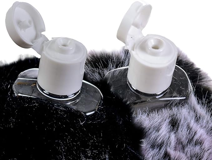 Dreams and Whispers Faux Fur Ball Pom Pom Key Chain Ring for Women Bag Pendant