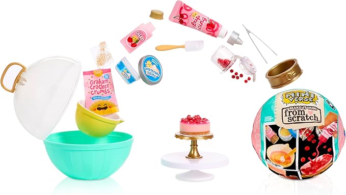 MGA's Miniverse Make It Mini from Scratch Series 2, Mini Collectibles, Mystery Blind Packaging, Miniature, DIY, Replica Food, Air Dry, NOT Edible, Collectors, Gifts, 8+