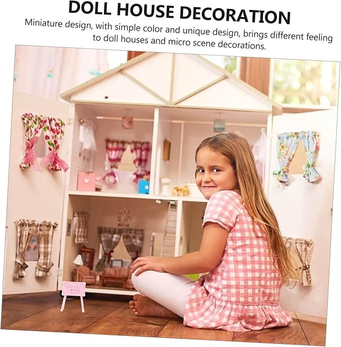 Garneck 1set Makeup Storage Box Model Dollhouse Decor Scale Cosmetics Organizer for Dollhouse Elegant Design Interior Compartments for Miniature Collectors